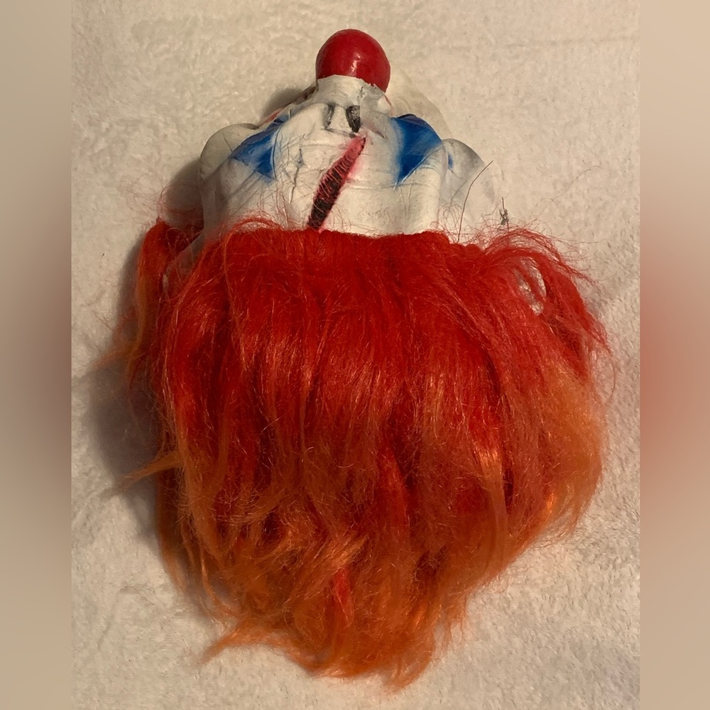 Multicolored Rubber Latex Clown Mask - Picture 3 of 9